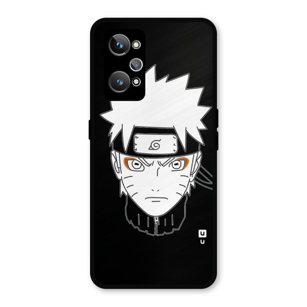 Naruto Black and White Art Metal Back Case for Realme GT 2