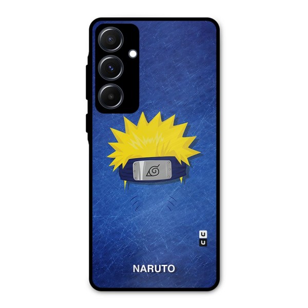 Naruto Headband Minimal Metal Back Case for Galaxy A55