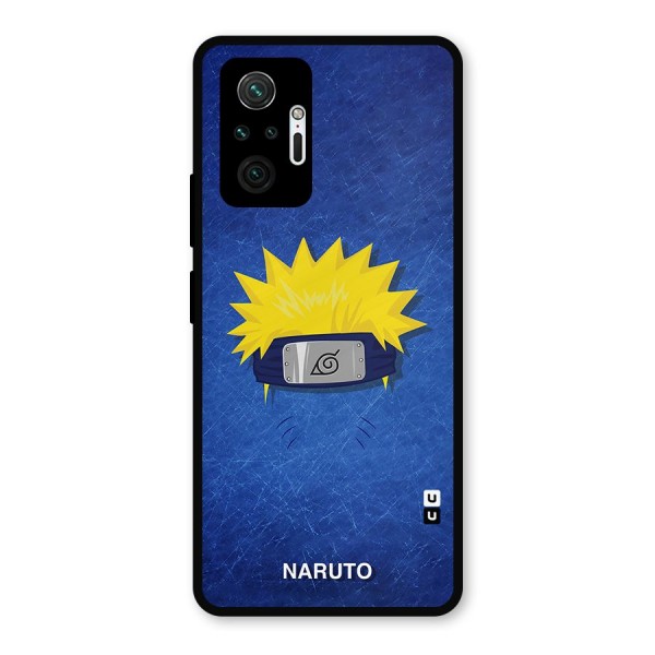 Naruto Headband Minimal Metal Back Case for Redmi Note 10 Pro Max