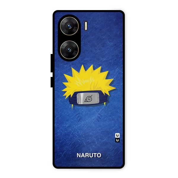 Naruto Headband Minimal Metal Back Case for Vivo V29e