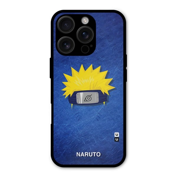 Naruto Headband Minimal Metal Back Case for iPhone 16 Pro