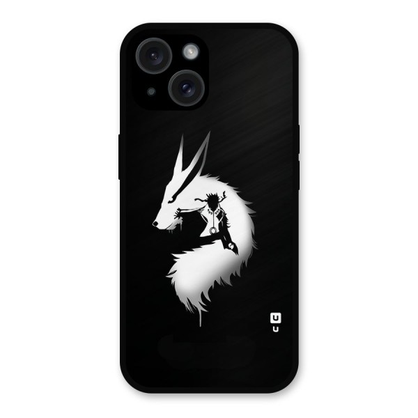 Naruto Kurama Mode Metal Back Case for iPhone 15