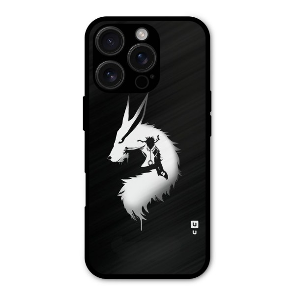 Naruto Kurama Mode Metal Back Case for iPhone 16 Pro