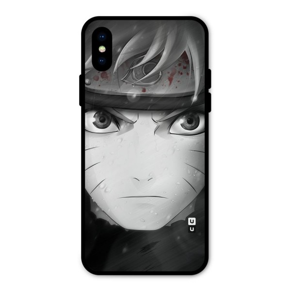 Naruto Monochrome Metal Back Case for iPhone X