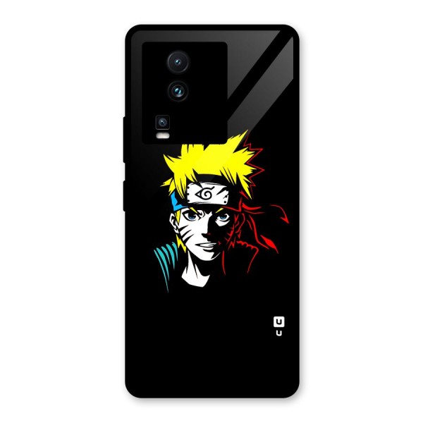 Naruto Pen Sketch Art Glass Back Case for Vivo iQOO Neo 7