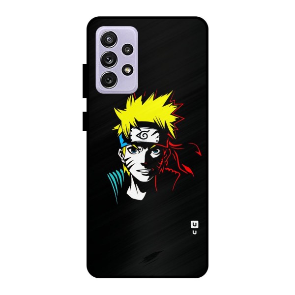 Naruto Pen Sketch Art Metal Back Case for Galaxy A72