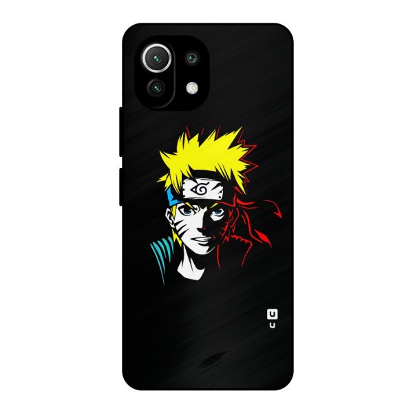 Naruto Pen Sketch Art Metal Back Case for Mi 11 Lite
