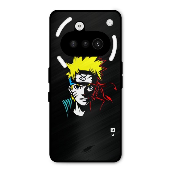 Naruto Pen Sketch Art Metal Back Case for Nothing Phone 3a