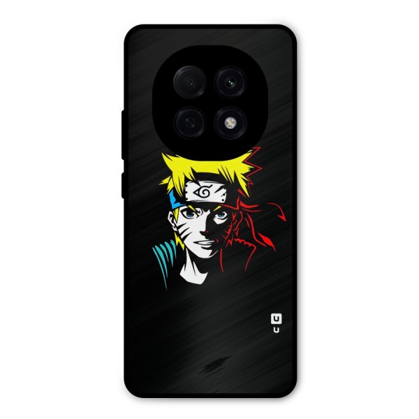 Naruto Pen Sketch Art Metal Back Case for Oppo F29 Pro