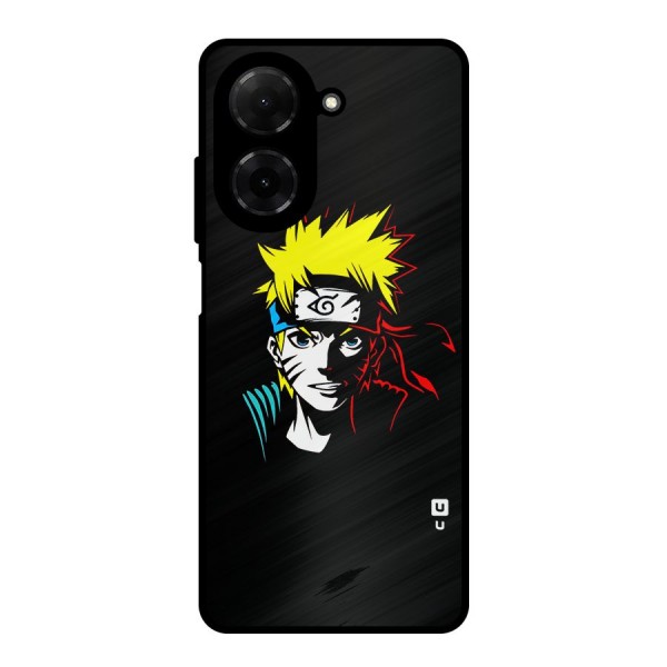 Naruto Pen Sketch Art Metal Back Case for Poco C71