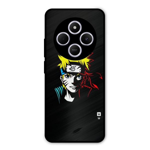 Naruto Pen Sketch Art Metal Back Case for Poco C75 5G