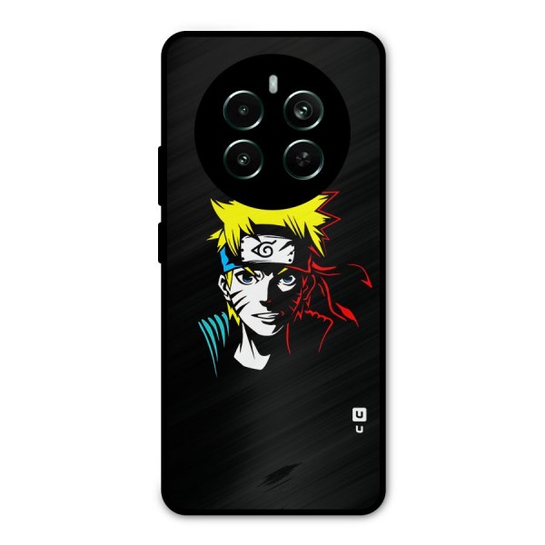 Naruto Pen Sketch Art Metal Back Case for Realme 12 Pro Plus