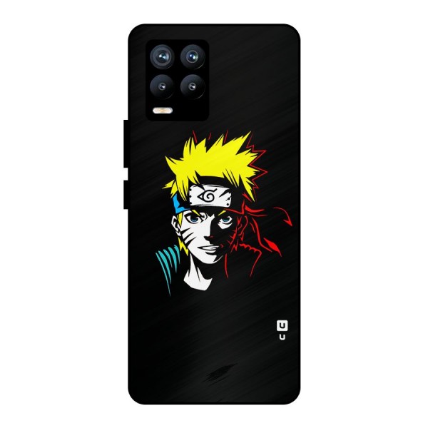 Naruto Pen Sketch Art Metal Back Case for Realme 8 Pro