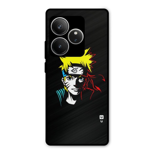 Naruto Pen Sketch Art Metal Back Case for Realme GT 6