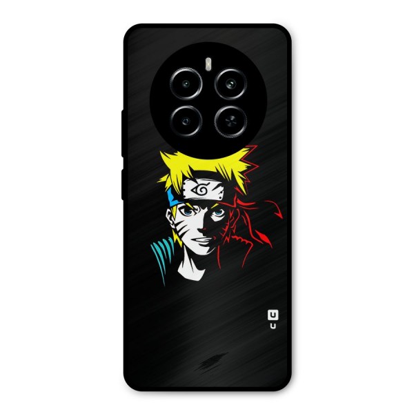 Naruto Pen Sketch Art Metal Back Case for Realme P1