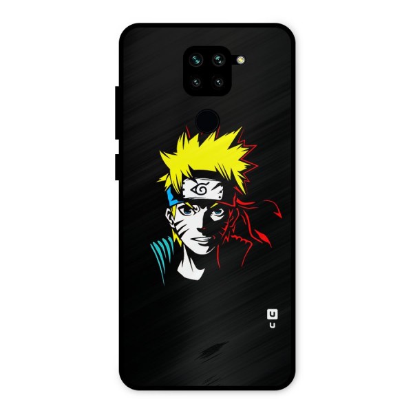 Naruto Pen Sketch Art Metal Back Case for Redmi Note 9