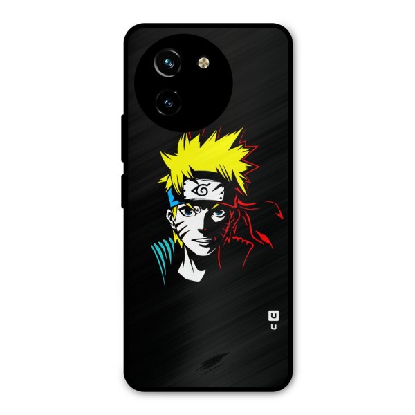 Naruto Pen Sketch Art Metal Back Case for Vivo T3x