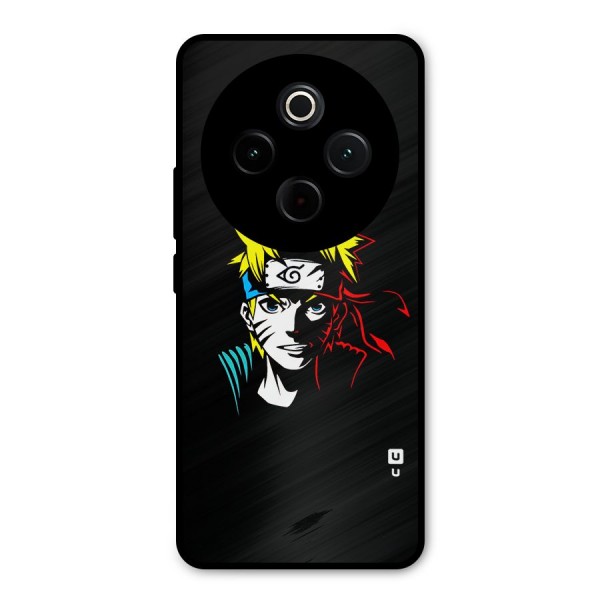 Naruto Pen Sketch Art Metal Back Case for Vivo T4