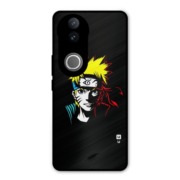 Naruto Pen Sketch Art Metal Back Case for Vivo V50e