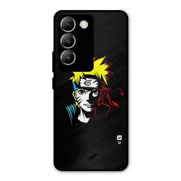 Naruto Pen Sketch Art Metal Back Case for Vivo Y200e