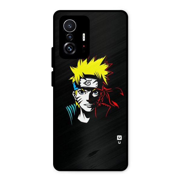 Naruto Pen Sketch Art Metal Back Case for Xiaomi 11T Pro