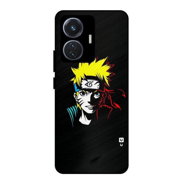 Naruto Pen Sketch Art Metal Back Case for iQOO Z6 44W