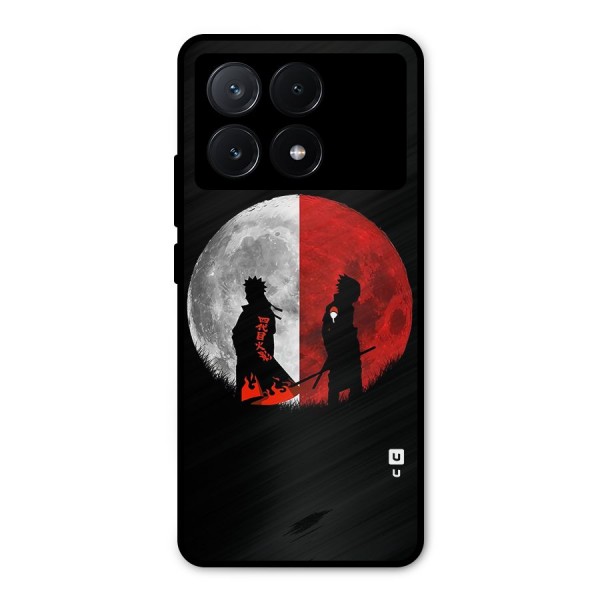 Naruto Shadow Hokage Moon Metal Back Case for Poco X6 Pro