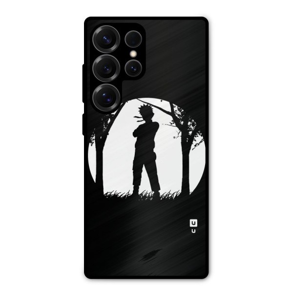 Naruto Silhouette Metal Back Case for Galaxy S25 Ultra