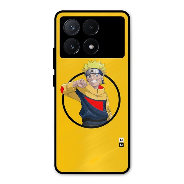 Naruto Sports Art Metal Back Case for Poco X6 Pro