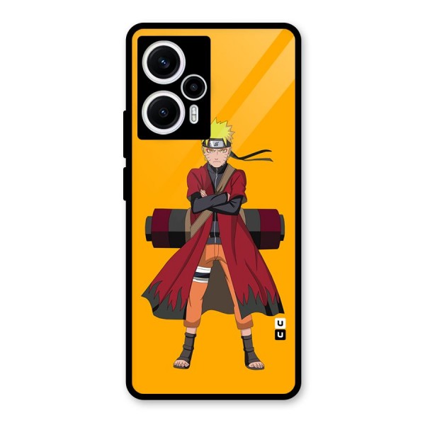 Naruto Uzumaki Art Glass Back Case for Poco F5