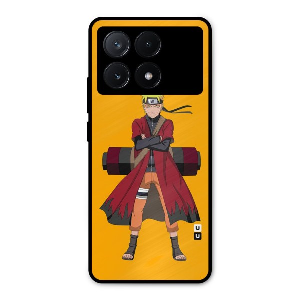 Naruto Uzumaki Art Metal Back Case for Poco X6 Pro