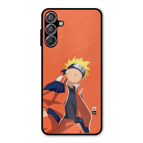 Naruto Uzumaki Minimalist Metal Back Case for Galaxy F15