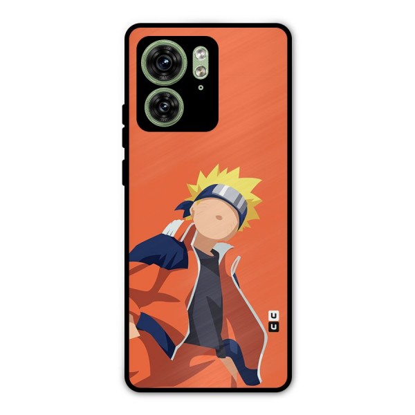 Naruto Uzumaki Minimalist Metal Back Case for Motorola Edge 40 5G