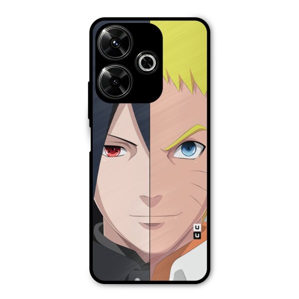 Naruto and Sasuke Metal Back Case for Poco M6 Plus
