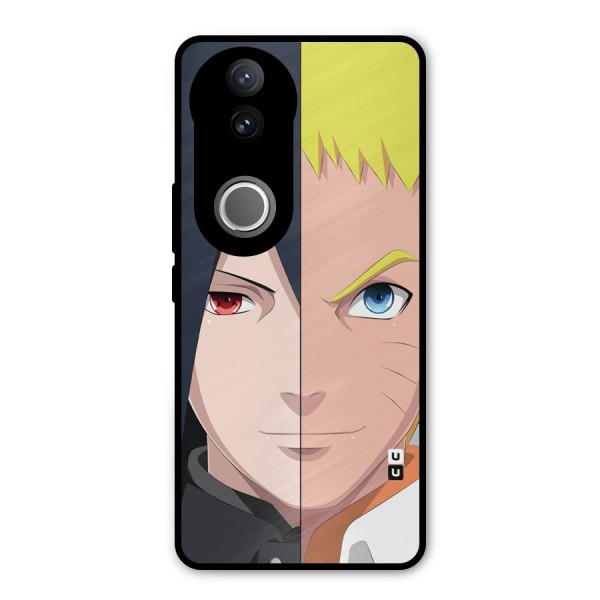 Naruto and Sasuke Metal Back Case for iQOO Z10R