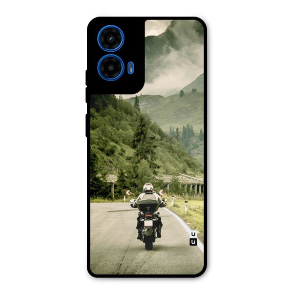 Nature Bike Metal Back Case for Moto G45