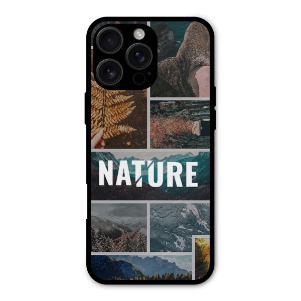 Nature Travel Metal Back Case for iPhone 16 Pro Max