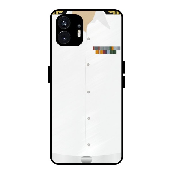 Navy Uniform Metal Back Case for Nothing Phone 2