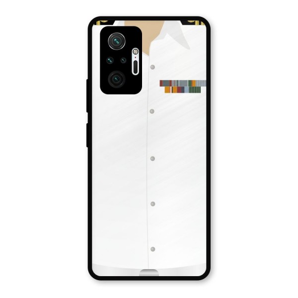 Navy Uniform Metal Back Case for Redmi Note 10 Pro Max
