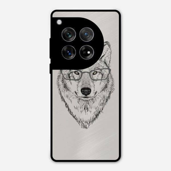 Nerdy Wolf Metal Back Case for OnePlus 12