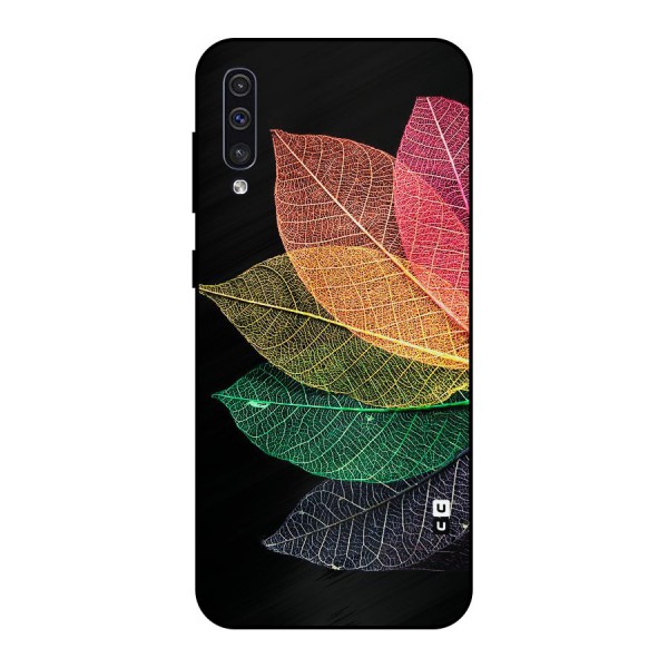 Net Leaf Color Design Metal Back Case for Galaxy A30s