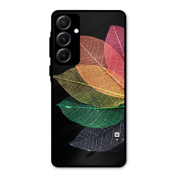 Net Leaf Color Design Metal Back Case for Galaxy A55