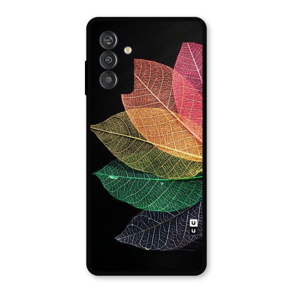 Net Leaf Color Design Metal Back Case for Galaxy M14 5G