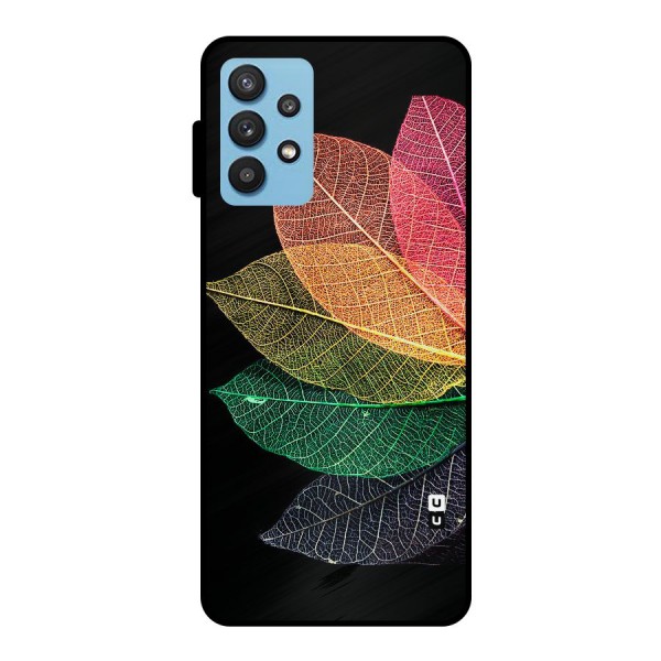 Net Leaf Color Design Metal Back Case for Galaxy M32 5G
