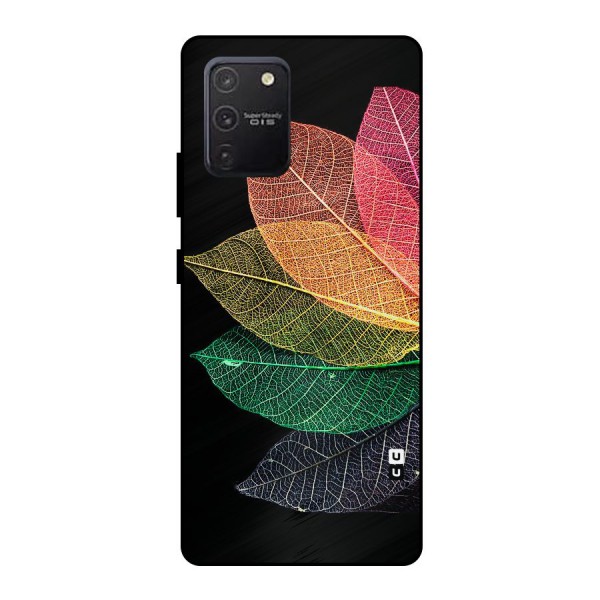 Net Leaf Color Design Metal Back Case for Galaxy S10 Lite