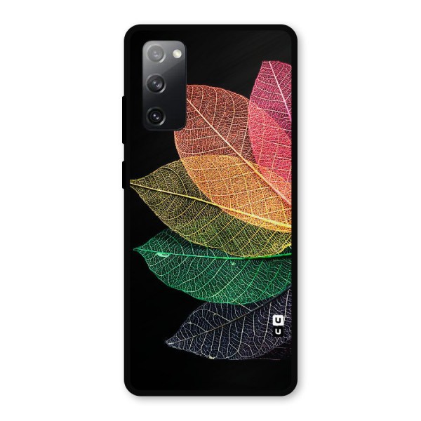 Net Leaf Color Design Metal Back Case for Galaxy S20 FE