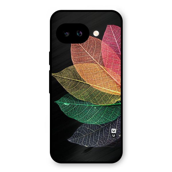 Net Leaf Color Design Metal Back Case for Google Pixel 9a