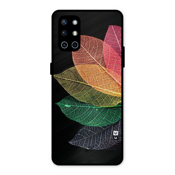 Net Leaf Color Design Metal Back Case for OnePlus 9R