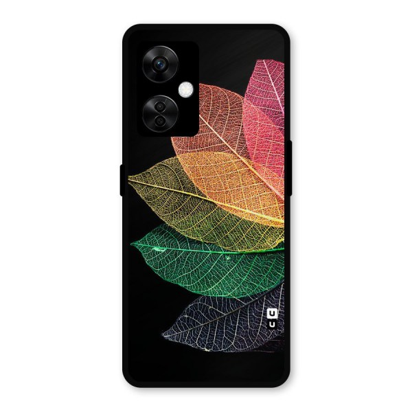 Net Leaf Color Design Metal Back Case for OnePlus Nord CE 3 Lite