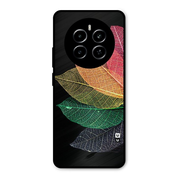 Net Leaf Color Design Metal Back Case for Realme P1